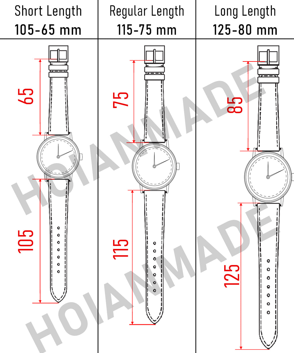 Black Buttero Leather Watch Straps, Premium Handmade Leather