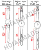 Black Buttero Leather Watch Straps, Premium Handmade Leather