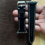 Black Buttero Leather Watch Straps, Premium Handmade Leather